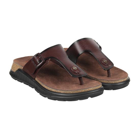 Men Brown Casual Slippers