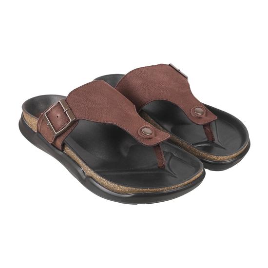 Men Brown Casual Slippers