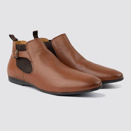 Men Tan Formal Boots