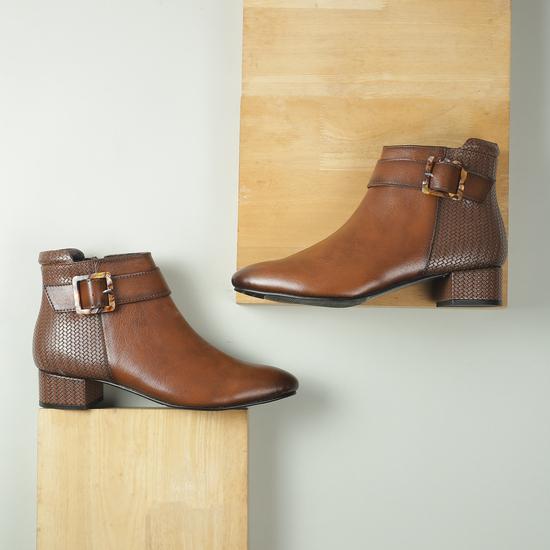 Women Tan Party Boots