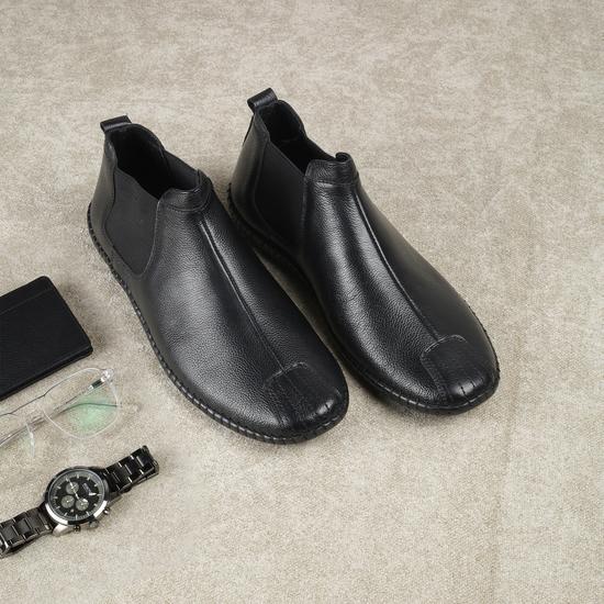 Men Black Casual Boots