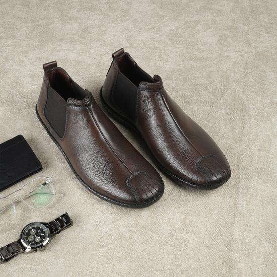 Men Brown Casual Boots